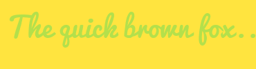 Image with Font Color B4E04B and Background Color FFE43F